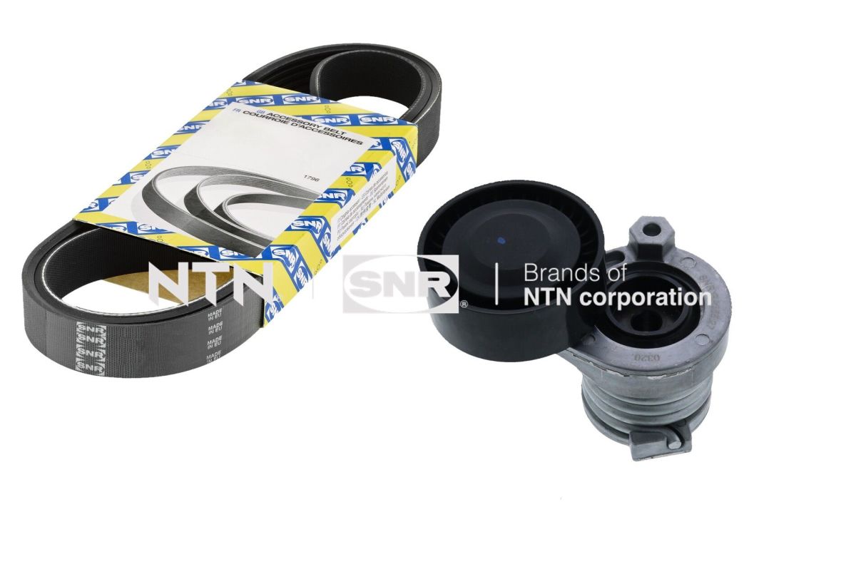 Juego de correa multinervada SNR KA855.40 para Renault Clio V