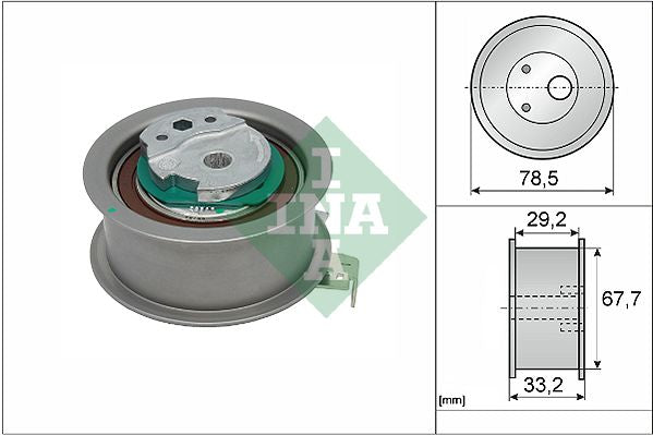 Polea tensora de correa de distribución INA 531 0927 10 para Volvo V40