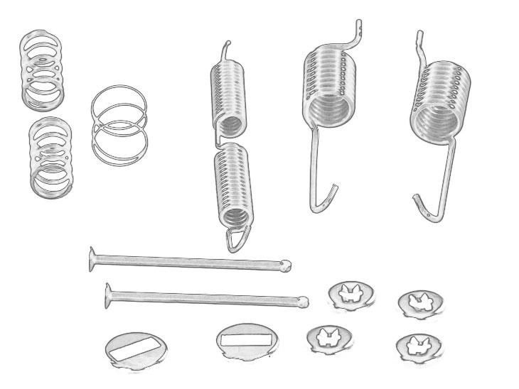 Kit de accesorios de balatas de freno OE IVECO 8124934 para Iveco Daily