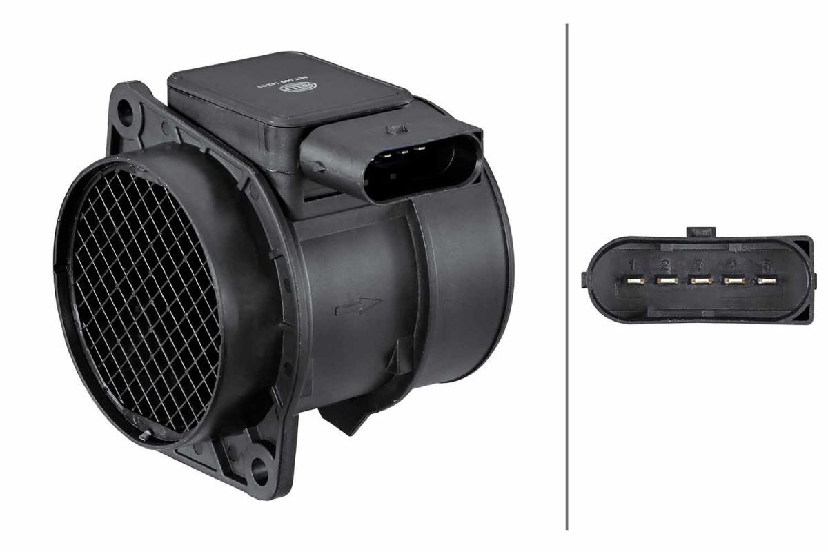 Caudalímetro de aire HELLA 8ET 009 142-331 para Mercedes-Benz Clase C (CL203) 2001-2011