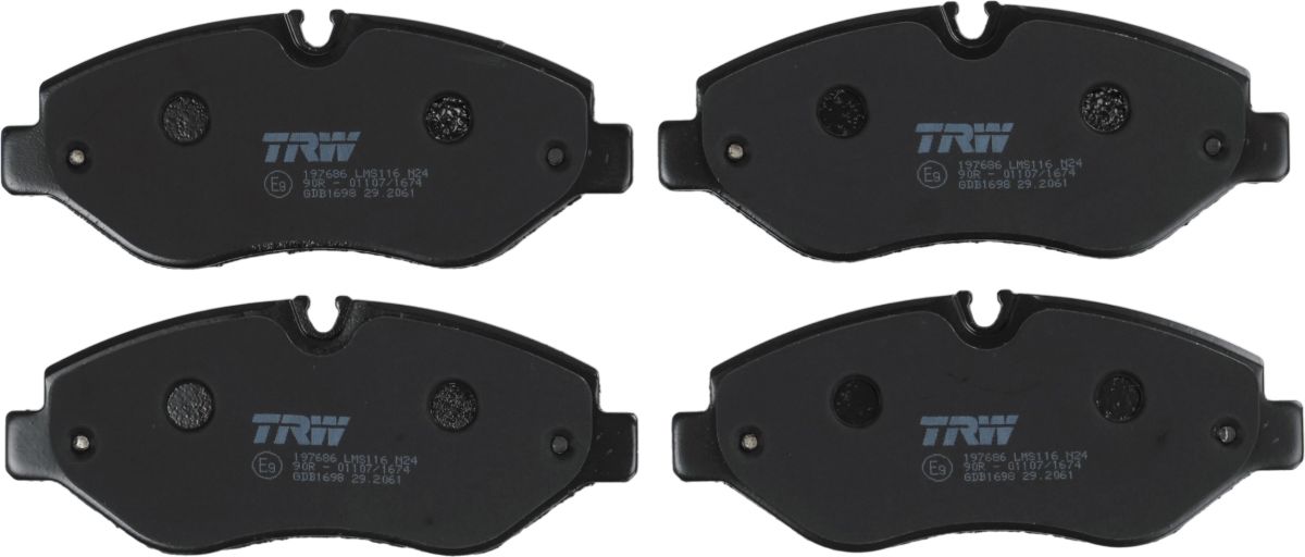 Pastillas de freno de disco TRW GDB1698 para Mercedes-Benz Sprinter 3,5-T (B906) 2006-2020