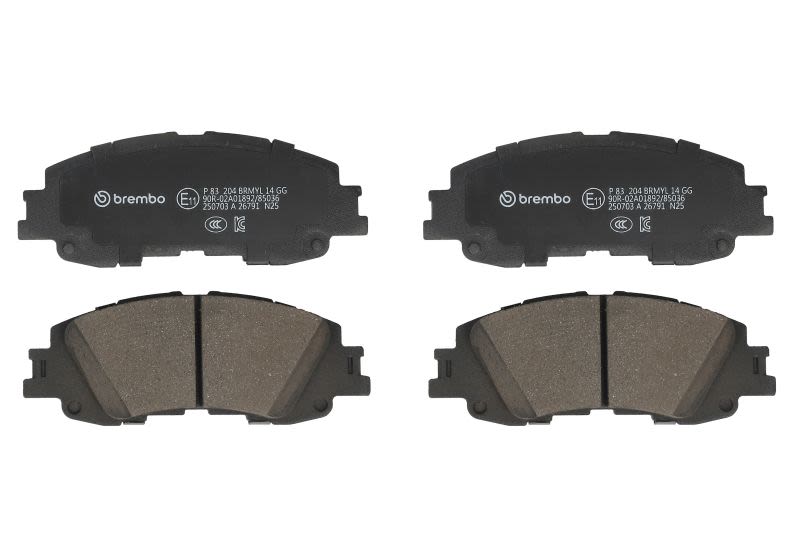 Pastillas de freno de disco BREMBO P 83 204 para Toyota Yaris