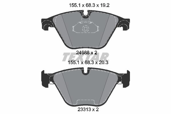 Pastillas de freno de disco TEXTAR 2468801 para BMW Serie 5 (F10) 2010-2016