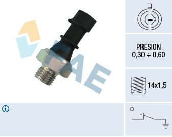 Sensor de presión de aceite FAE 12430 para Iveco Daily V