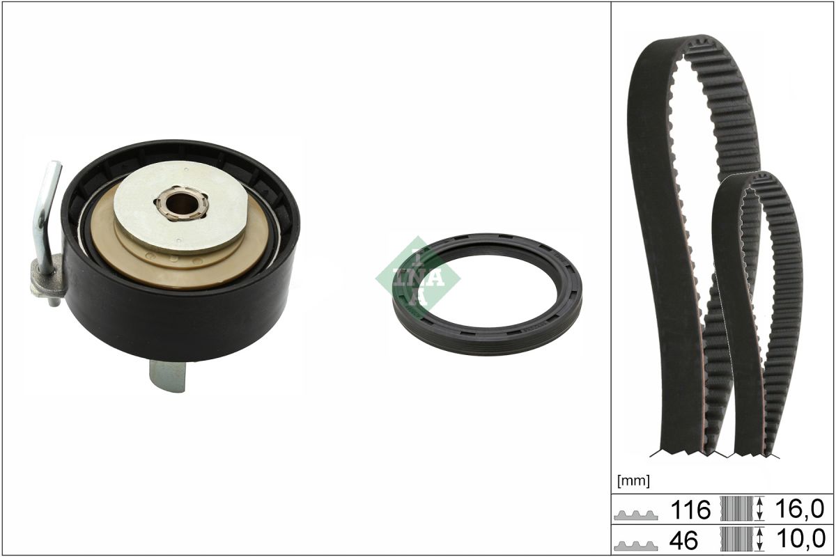 Kit de correa de distribución INA 530 0958 10 para Ford Fiesta VI