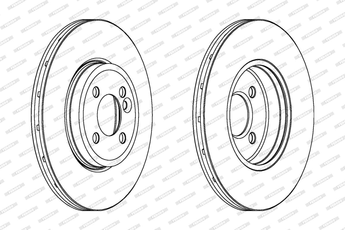 Disco de freno FERODO DDF1711C para Mini Clubman (R55) 1.4/1.6/2.0D