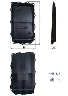 Filtro de transmisión automática KNECHT HX 184KIT para BMW Serie 1 (F20) 2011-2019