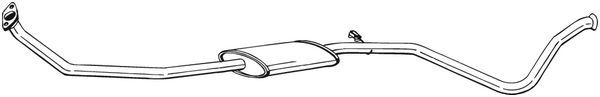Silenciador central BOSAL 291-891 para Peugeot 306
