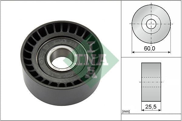 Polea tensora/guía de correa multicanal INA 532 0243 10 para Volvo S60 II