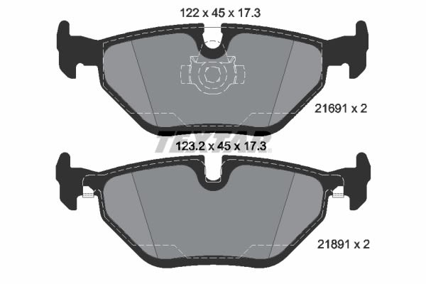 Pastillas de freno de disco TEXTAR 2169103 para BMW Serie 5 (E39) 1995-2004