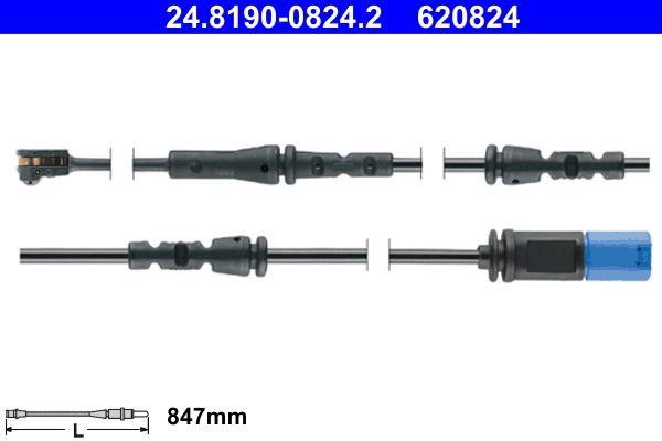 Sensor de desgaste para pastillas de freno ATE 24.8190-0824.2 para BMW X5 (G05) 2019-2023