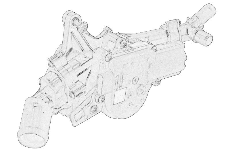 Termostato de refrigerante OE MAZDA PYFD-15-16ZA para Mazda 3