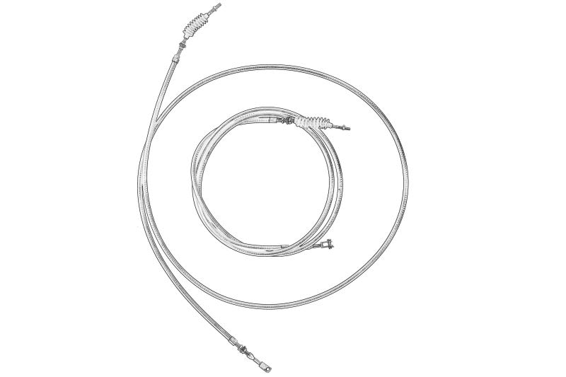 Cable de acelerador OE JCB 910/60162 para JCB 3CX,