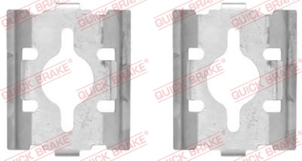 Kit de accesorios, pastilla de freno de disco QUICK BRAKE 109-1600 para Ford Transit