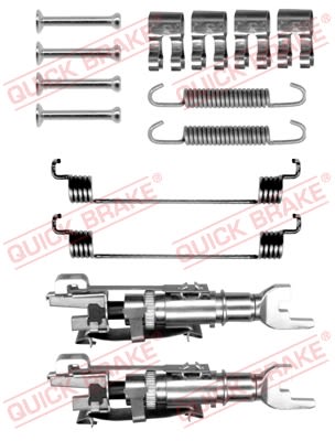 Kit de accesorios de balatas de freno QUICK BRAKE 105-0783S para Fiat 500