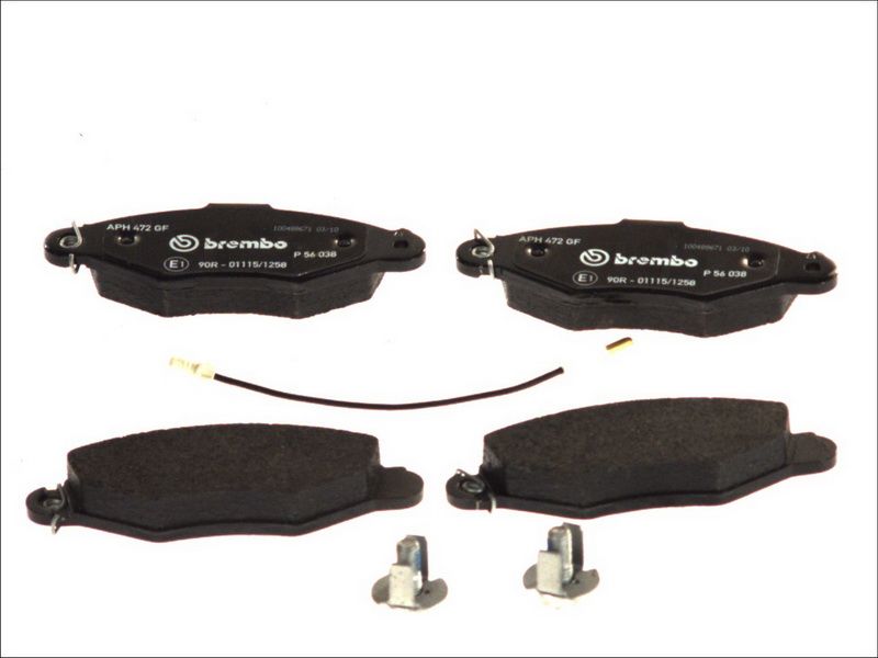 Pastillas de freno de disco BREMBO P 56 038 para Nissan Kubist
