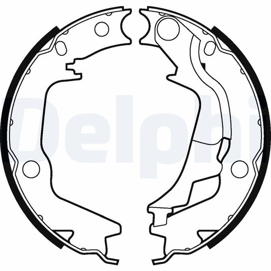 Balatas de freno de estacionamiento DELPHI LS2011 para Hyundai I10 I
