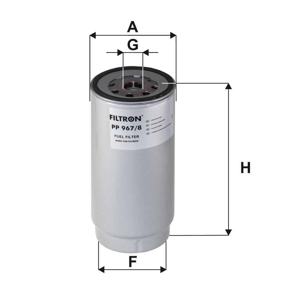 Filtro de combustible FILTRON PP 967/8 para Mercedes-Benz Atego 3