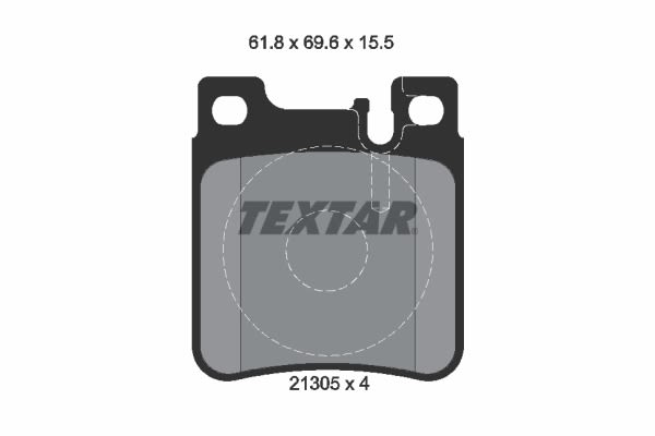 Pastillas de freno de disco TEXTAR 2130501 para Mercedes-Benz Clase C (CL203) 2001-2011