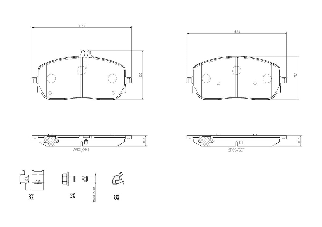 Juego de pastillas de freno BREMBO P 50 152