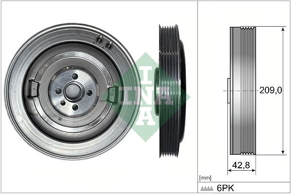 Polea de cigüeñal INA 544 0514 10 para Audi A4 B9