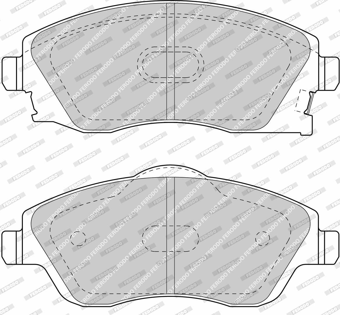 Pastillas de freno de disco FERODO FDB1424 para Opel Corsa C