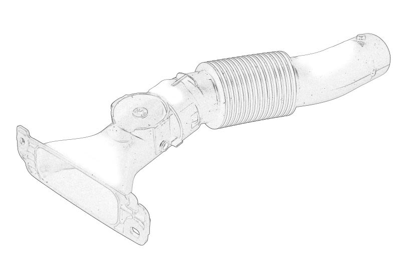Manguera de admisión de filtro de aire OE PEUGEOT 9806604180 para Peugeot 308 II