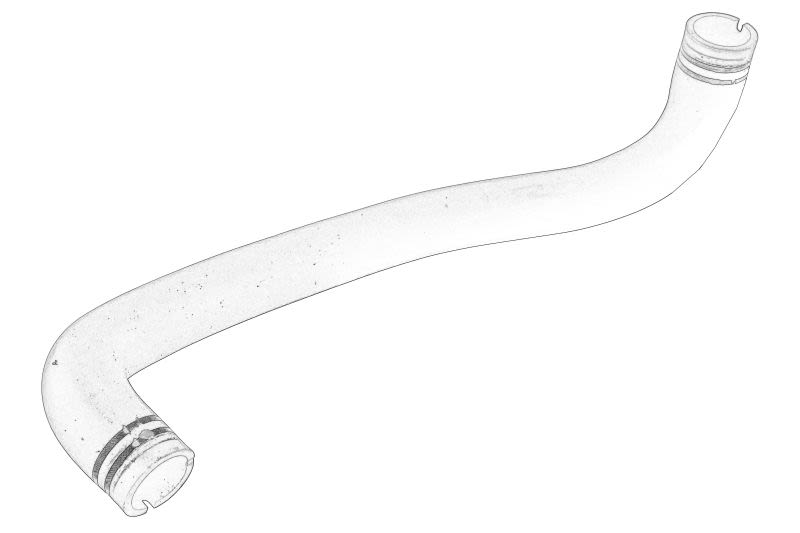 Manguera de admisión de filtro de aire OE FIAT 51800472 para Alfa Romeo Mito