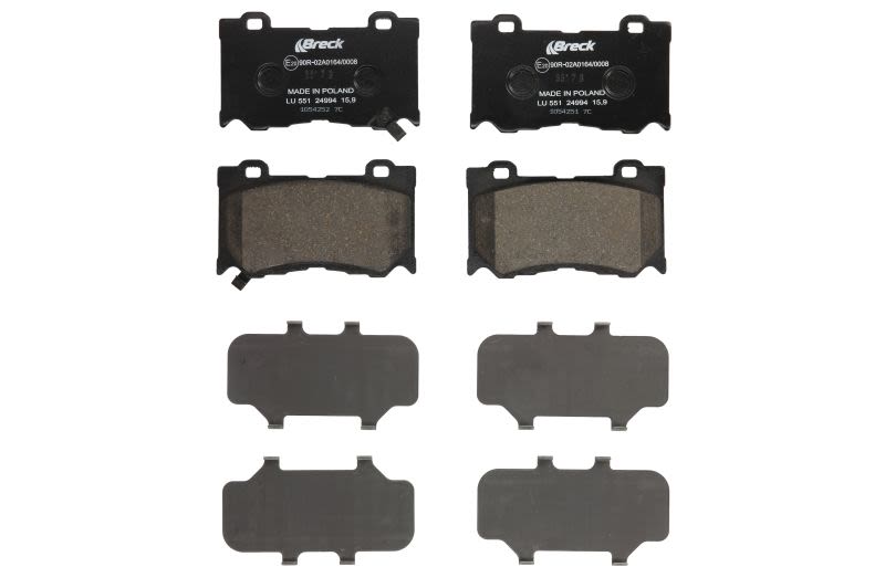 Pastillas de freno de disco BRECK 24994 00 551 00 para Infiniti Q50