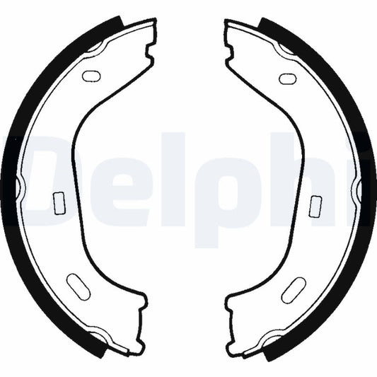 Balatas de freno de estacionamiento DELPHI LS1372 para Mercedes-Benz /8 (W114) 1968-1976
