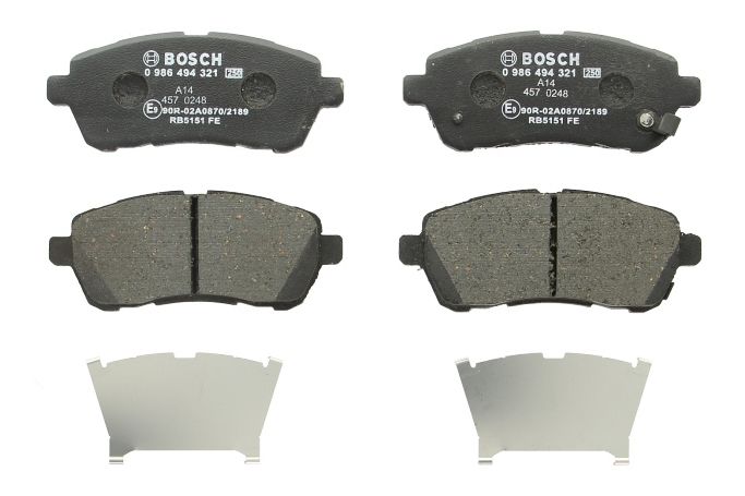 Pastillas de freno de disco BOSCH 0 986 494 321 para Suzuki Swift V