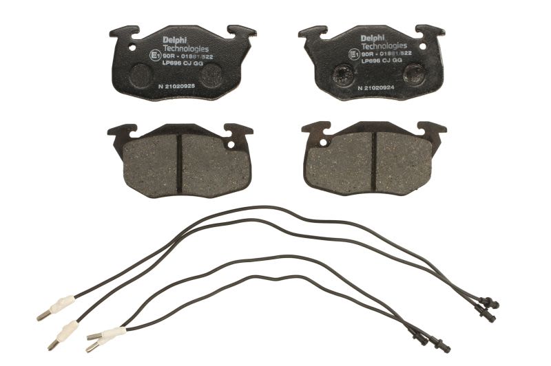 Pastillas de freno de disco DELPHI LP696 para Renault Clio I