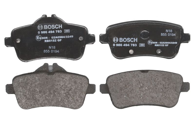 Pastillas de freno de disco BOSCH 0 986 494 783 para Mercedes-Benz Clase A (W176) 2012-2018