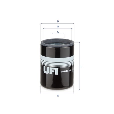 Filtro de refrigerante UFI 29.015.00 para Hyundai 770-7A