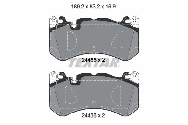 Pastillas de freno de disco TEXTAR 2445503 para Mercedes AMG C (A205)