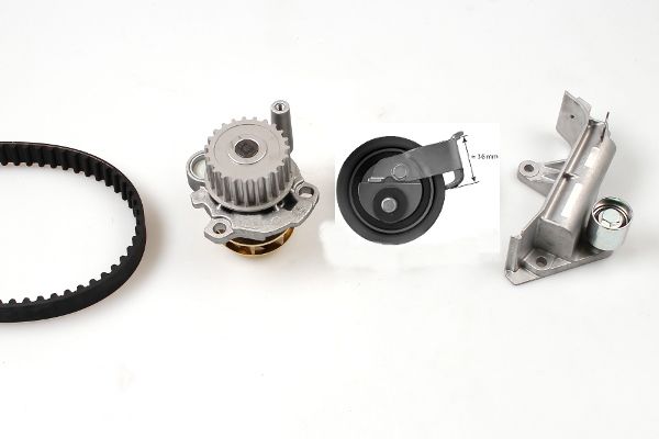 Kit de bomba de agua y correa de distribución HEPU PK05474 para Volkswagen Golf IV