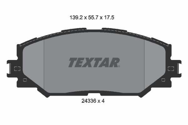 Pastillas de freno de disco TEXTAR 2433601 para Toyota Yaris