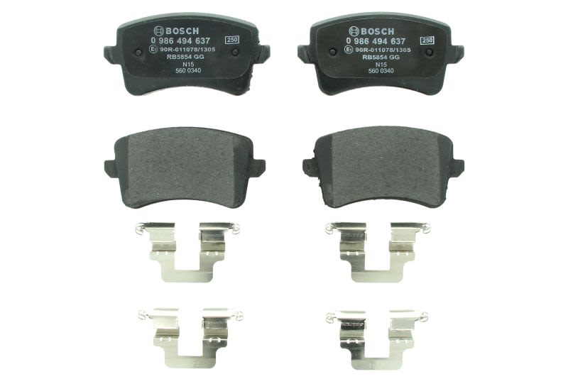 Pastillas de freno de disco BOSCH 0 986 494 637 para Audi A4 B8