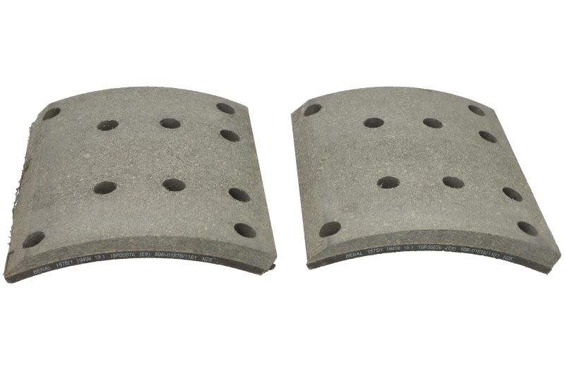 Kit de balatas de freno de tambor BERAL KBL19496.2-1575 para MAN SR
