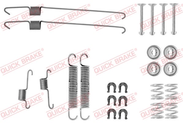 Kit de accesorios de balatas de freno QUICK BRAKE 105-0001 para Suzuki Ignis II