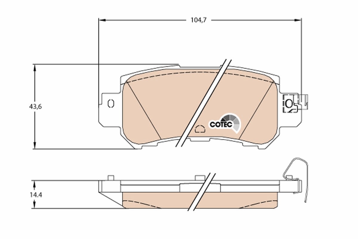 Pastillas de freno de disco TRW GDB3539 para Mazda CX-3