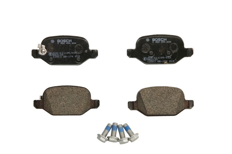 Pastillas de freno de disco BOSCH 0 986 494 934 para Fiat 500