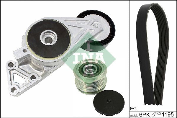 Juego de correa multinervada INA 529 0470 20 para Volkswagen Golf IV