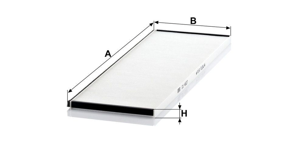 Filtro de aire de cabina MANN-FILTER CU 4627-6 para Mercedes-Benz Citaro (O 530) 1997-