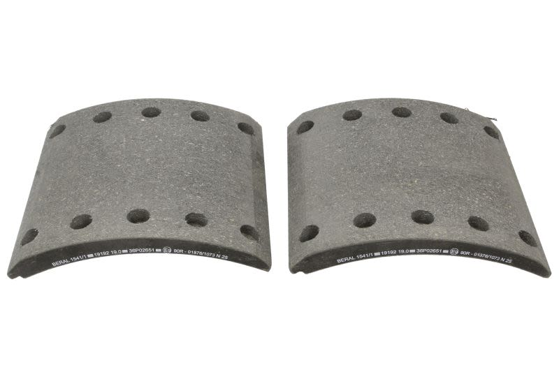 Kit de balatas de freno de tambor BERAL KBL19192.1-1541 para BPW EH -12.81