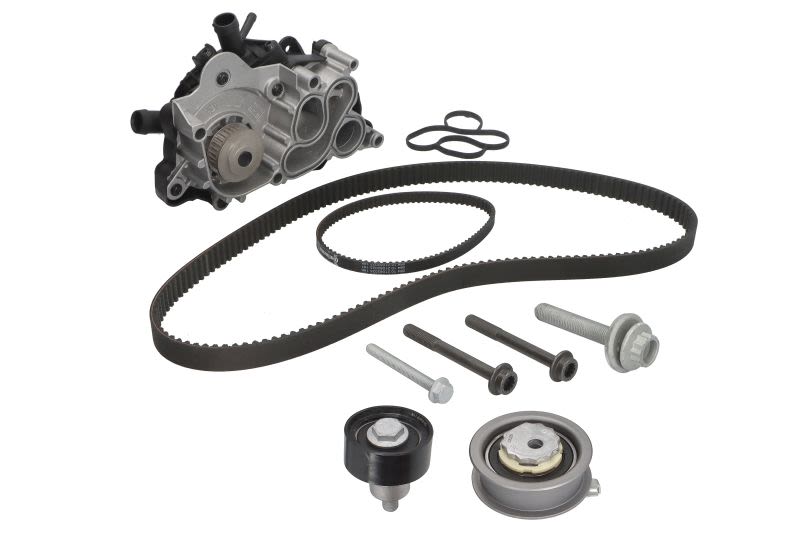 Kit de bomba de agua y correa de distribución HEPU PK06870 para Audi A3