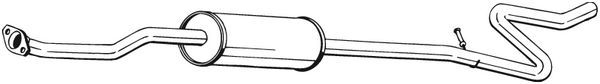 Silenciador central BOSAL 288-617 para Citroen C3 I