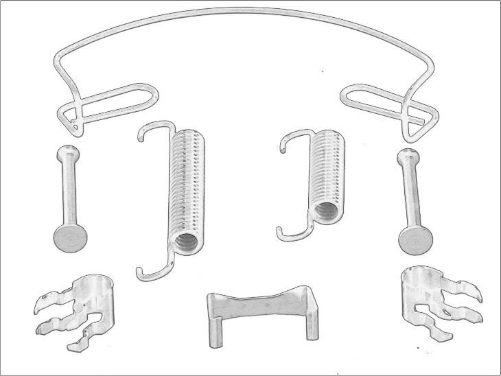 Kit de accesorios de balatas de freno OE IVECO 42556774 para Iveco Daily IV 2.3D/3.0CNG/3.0D
