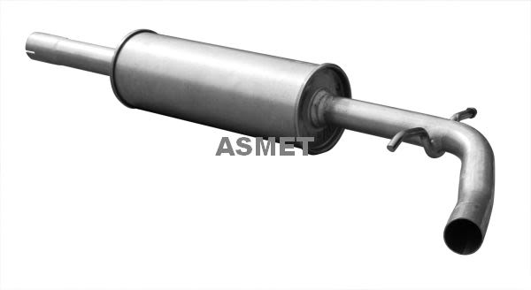 Silenciador central ASMET 21.044 para Skoda Rapid