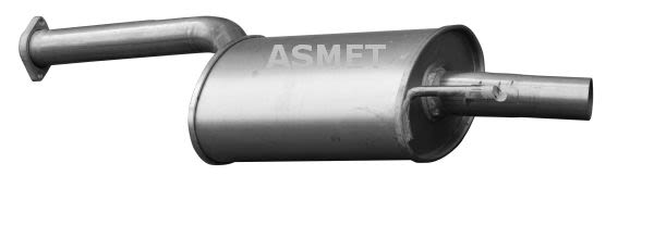 Silenciador central ASMET 01.013 para Mercedes-Benz 190 (W201) 1982-1993